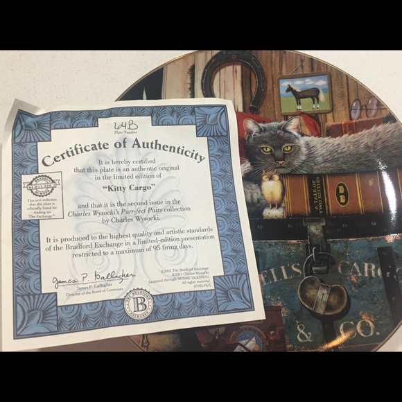 đź’ĄBOGOđź’Ą Purr-fect Decorative Plate Cats - Picture 7 of 9